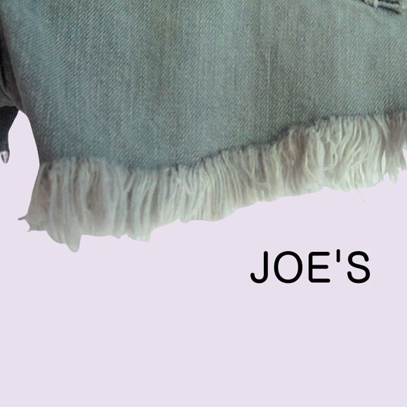 JOE's NEW GABRIELLE Grunge Distressed Denim Cut Off Shorts 30 - Picture 7 of 12